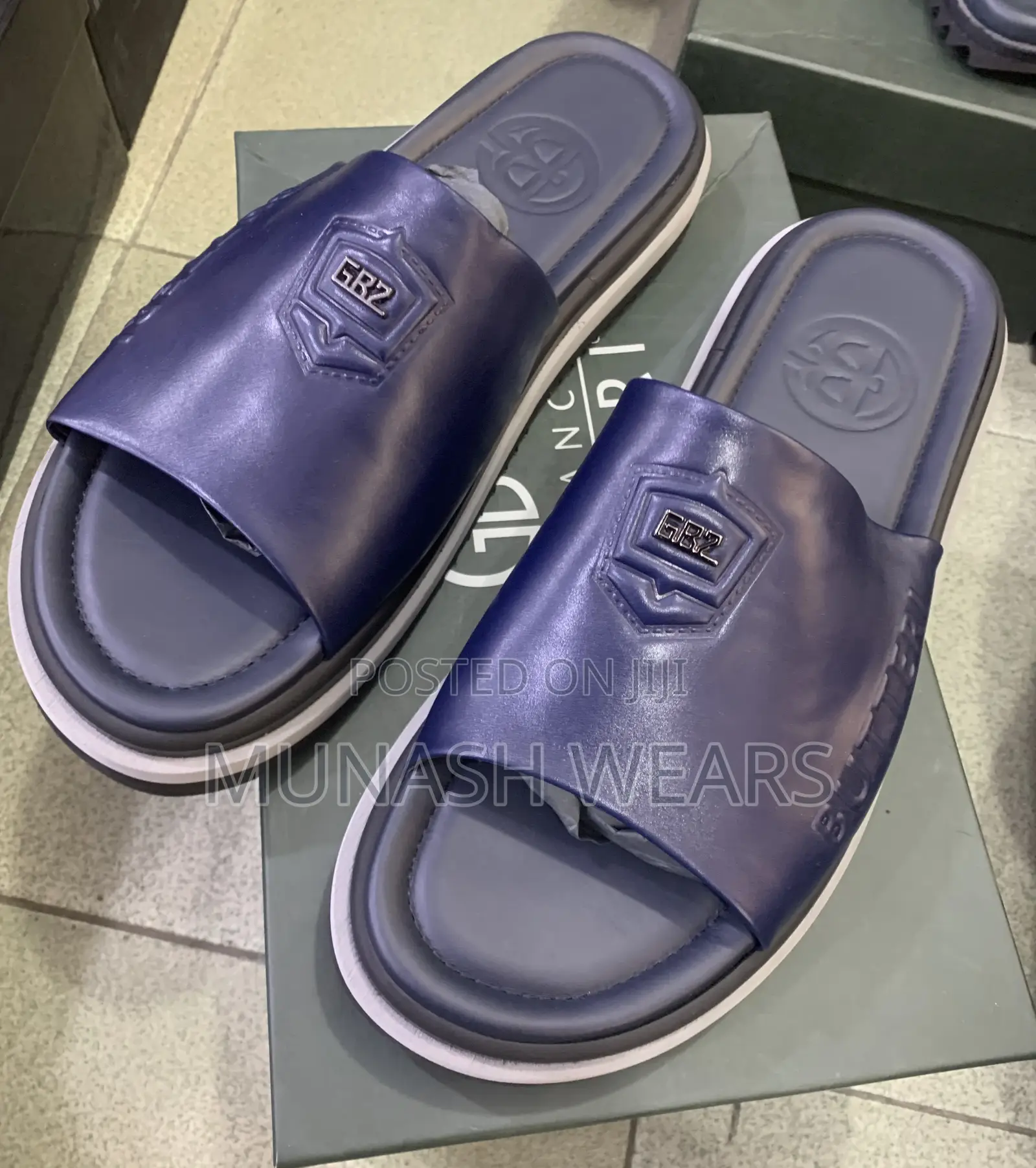 Pure Italian Butteri Leather Slipers