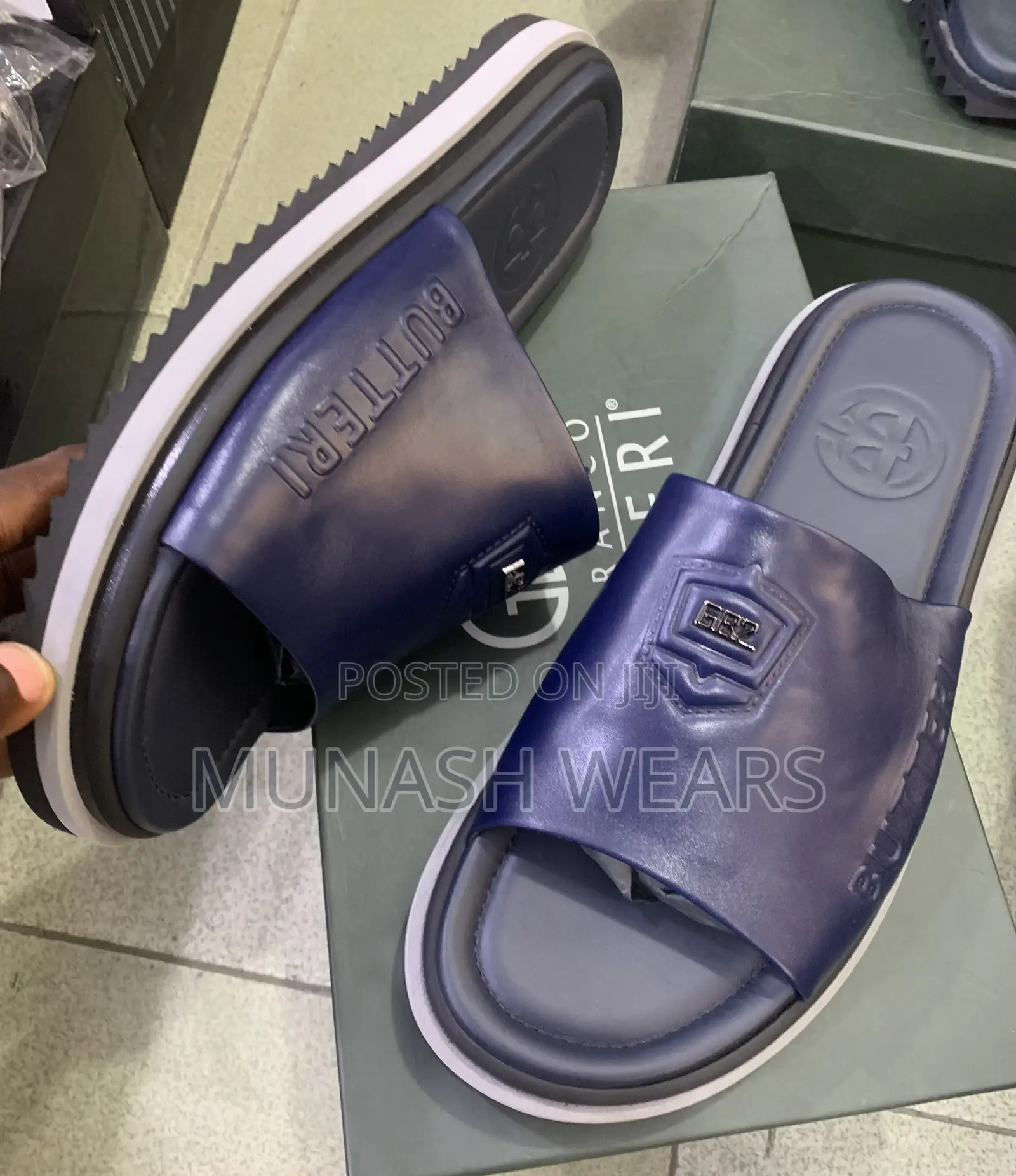 Pure Italian Butteri Leather Slipers
