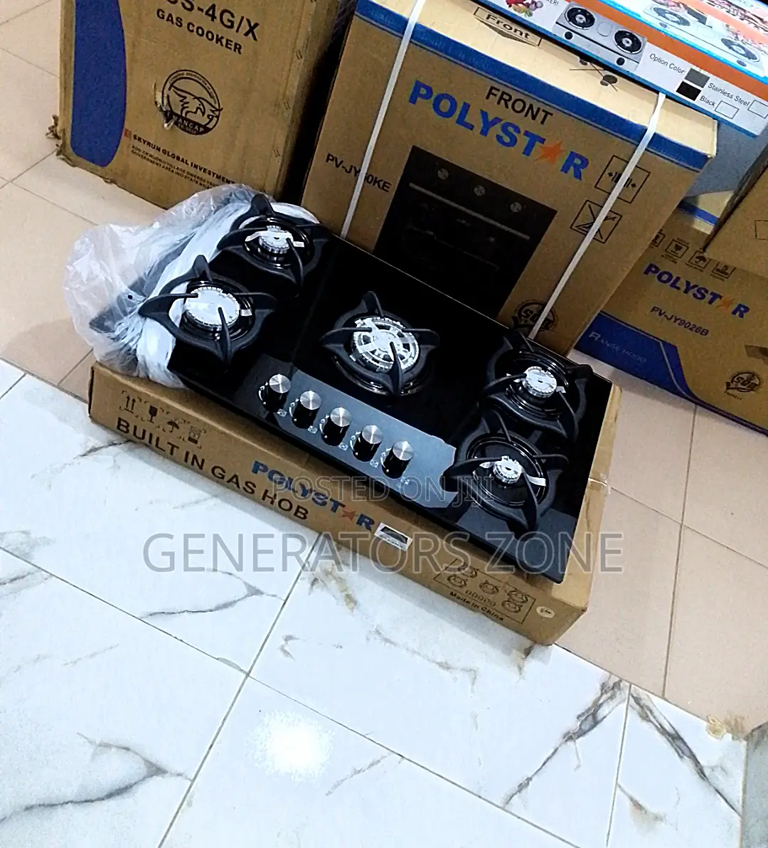 5 Burner Inverter Polystar Gas Hob(Pv-Ba8705agps