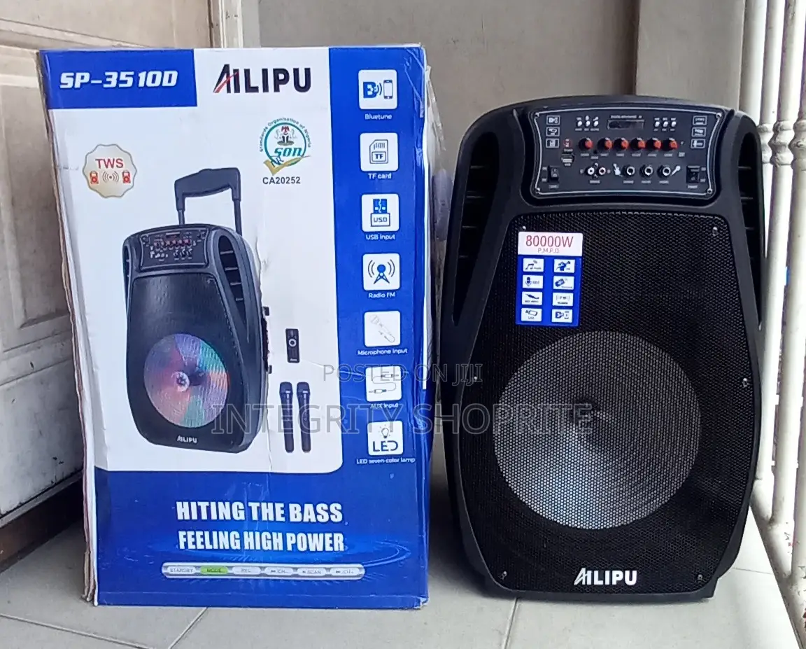 AILIPU Quality 15 Inch Rechargeable Bluetooth PA System