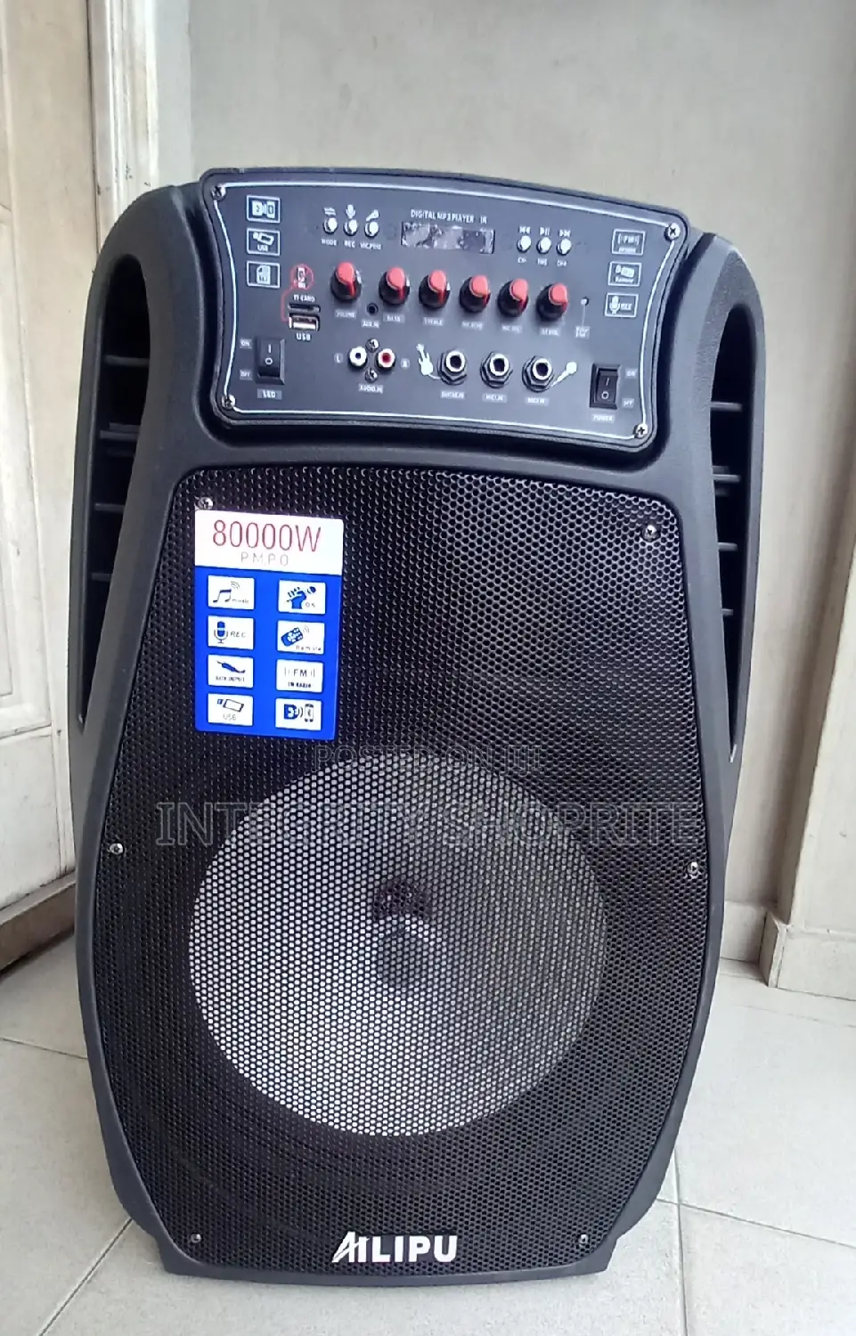 AILIPU Quality 15 Inch Rechargeable Bluetooth PA System