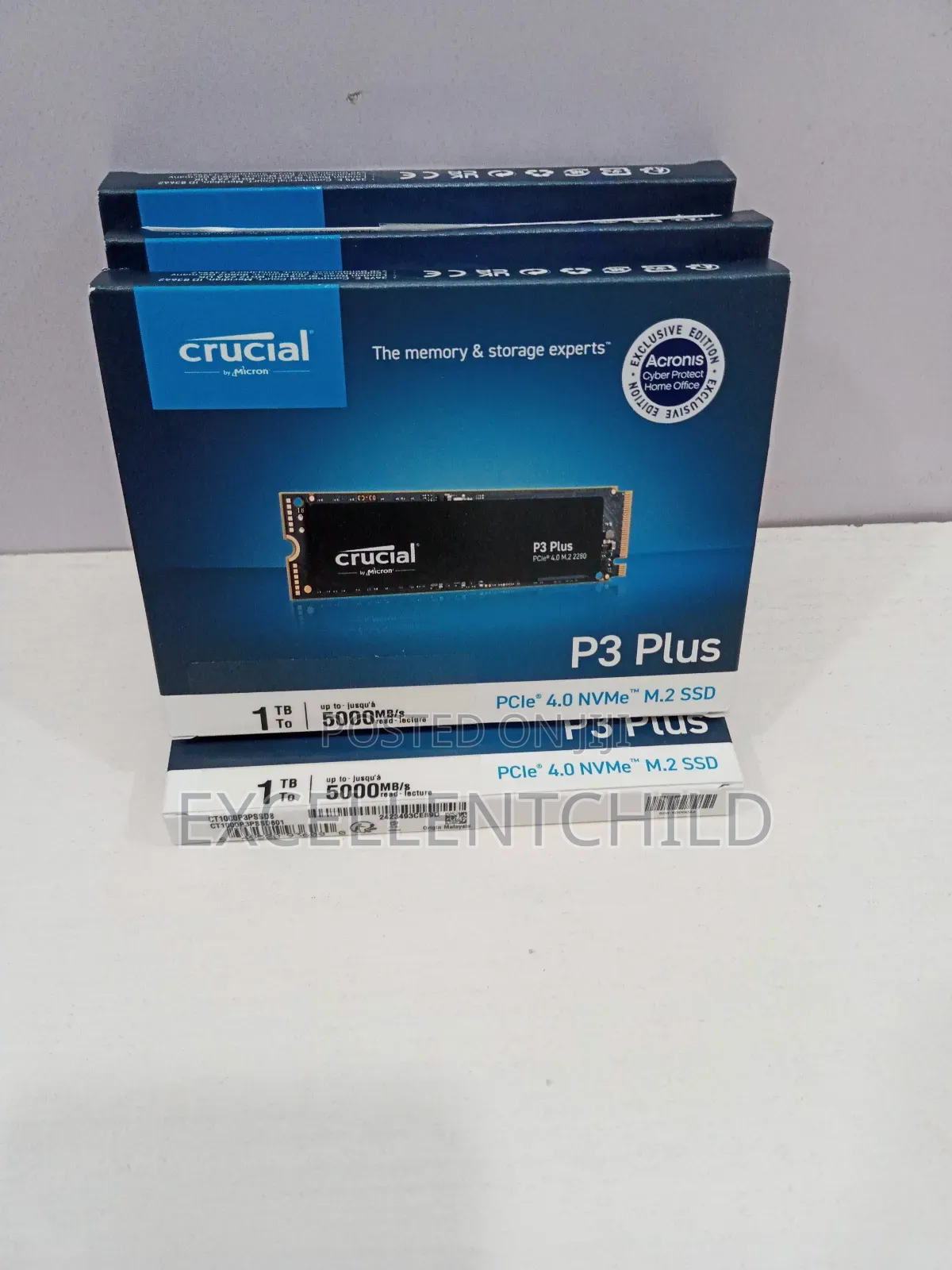 Crucial 1tb P3 Plus Upto 5000mb/S Pcle 4.0 Nvme M.2 Ssd