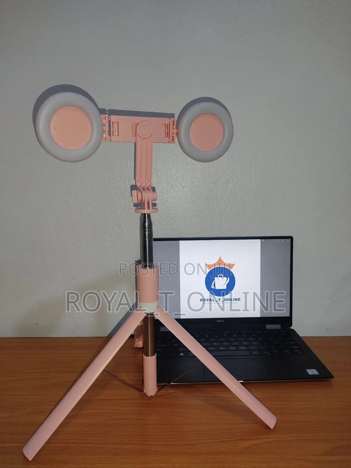 Selfie Stick Tripod With 2 Ring Light and Remote in Abuja