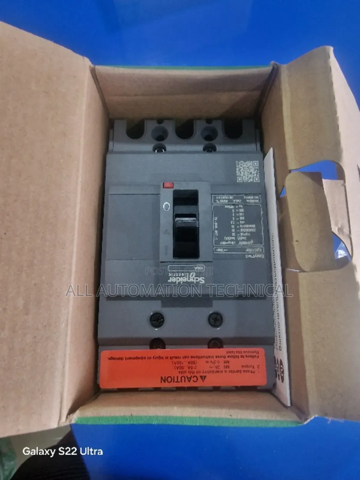 Schneider EZC100F3100 Circuit Breaker Easypact 100A,3 Poles