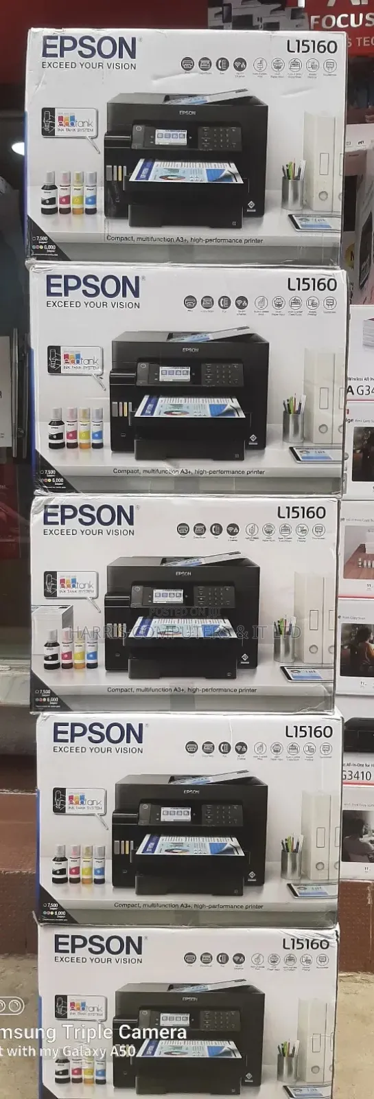 Epson L15160 Ecotank Compact, Multifunction A3+ Printer