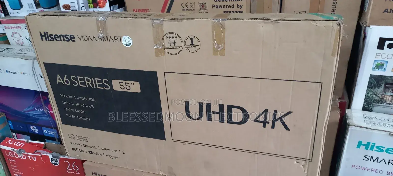 Hisense Inverter Smart Television 55inche 3 Yrs Warranty