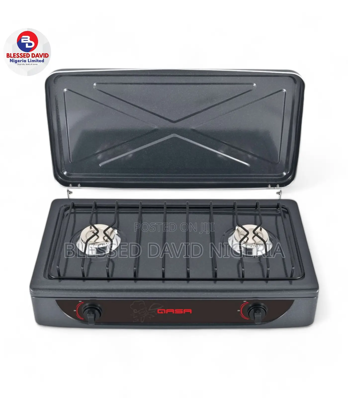 QASA Dual Burner Table Gas Cooker - QGC-2B Euro
