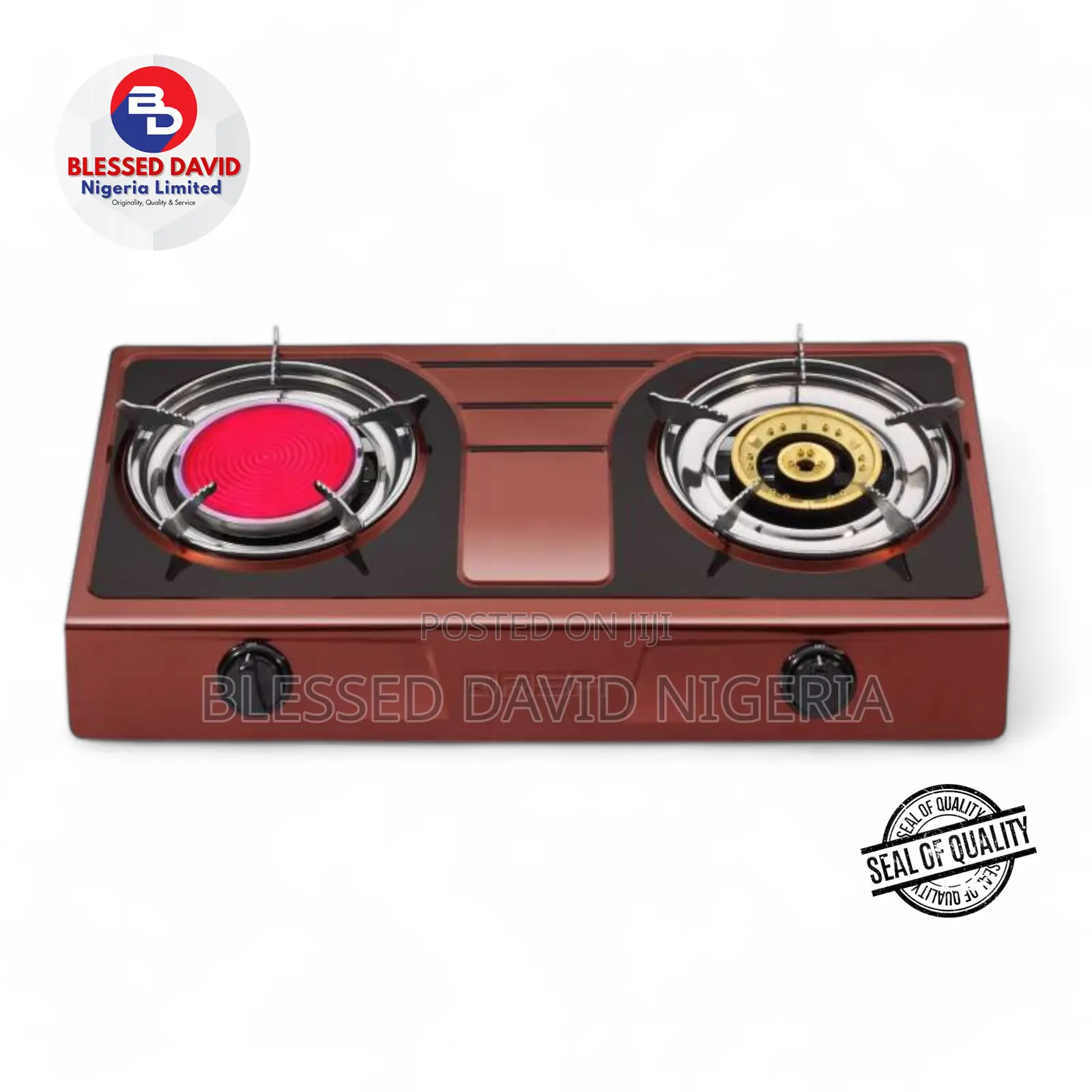 QASA Dual Burner Table Gas Cooker - QGC-2B Elite