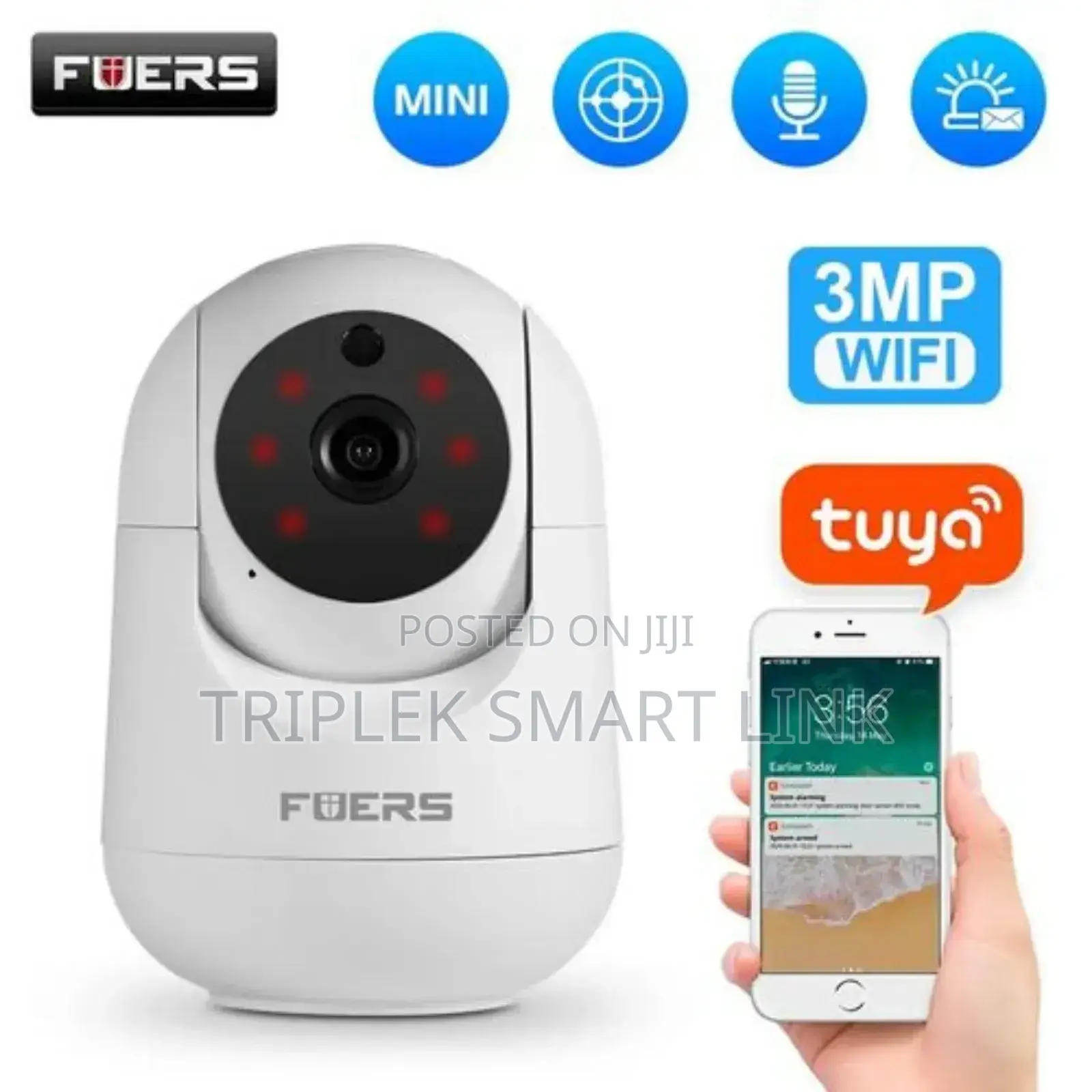 5mp IP Tuya Smart Indoor Wifi Wireless CCTV Camera