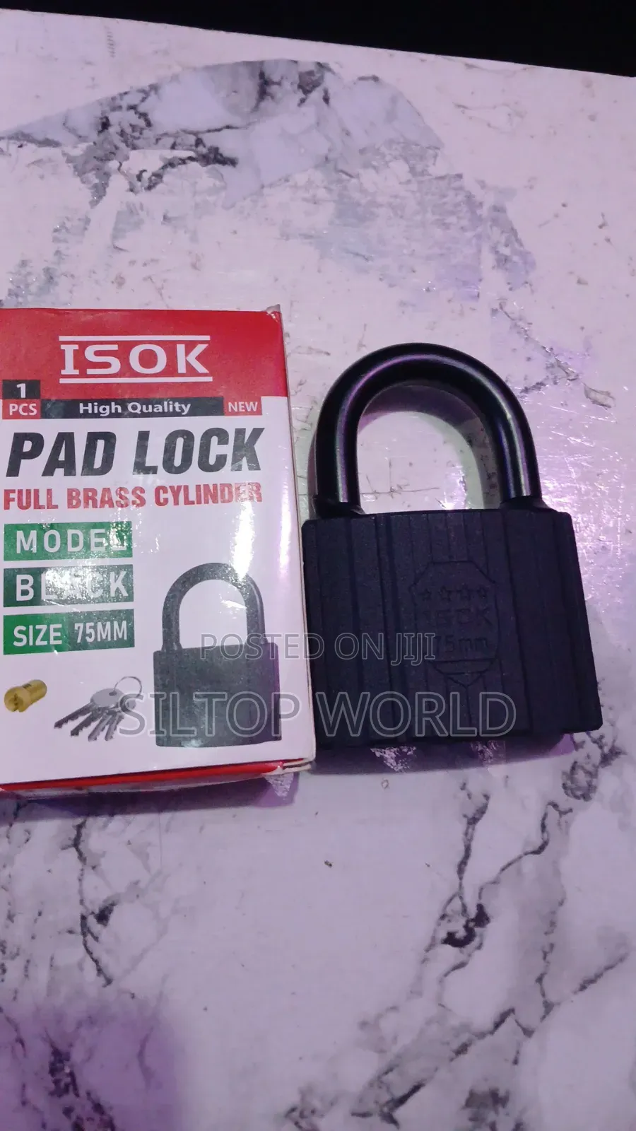 Full Brass Cylinder Pad Lock 75MM