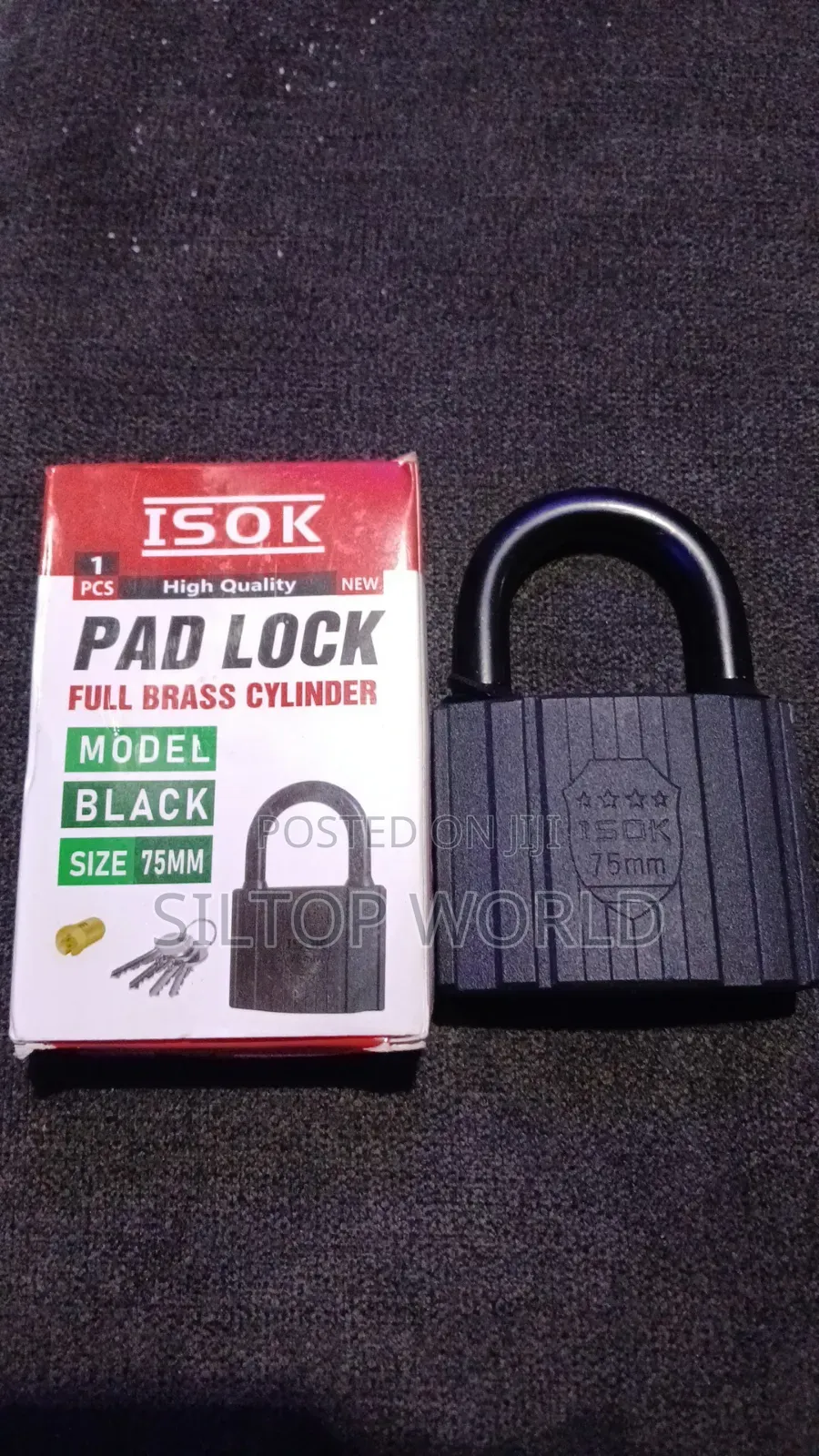 Full Brass Cylinder Pad Lock 75MM