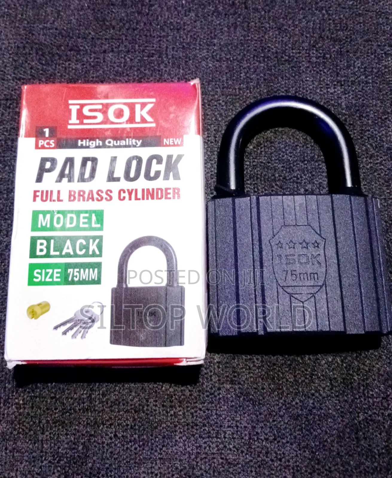 Full Brass Cylinder Pad Lock 75MM