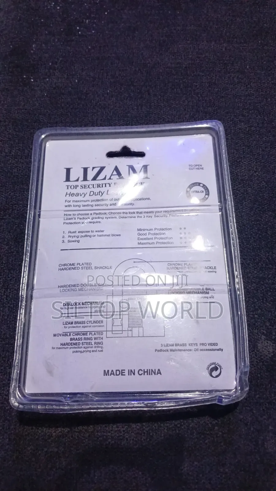 LIZAM Heavy Duty Padlock 70mm