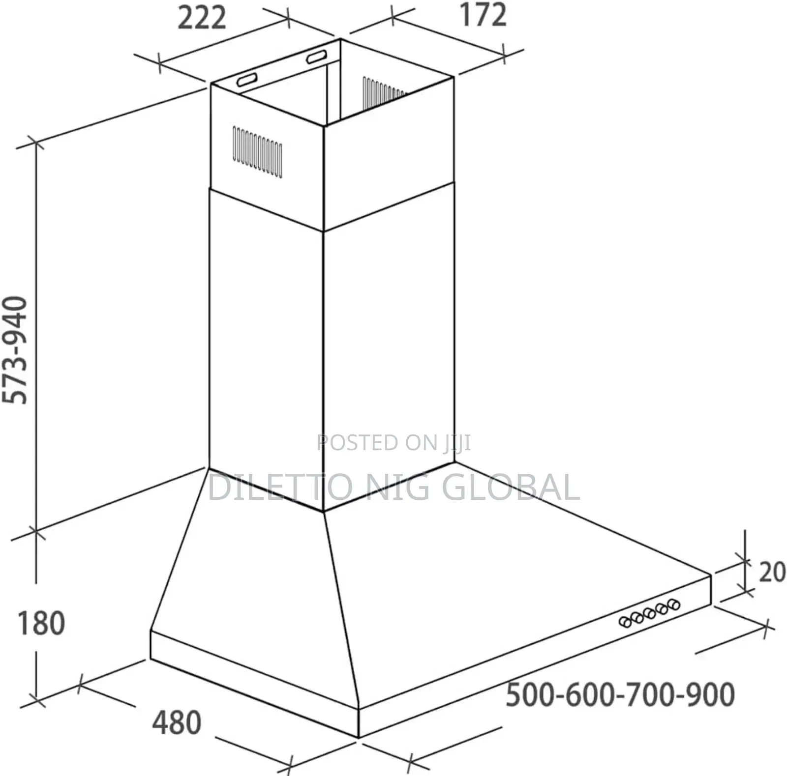 Candy CCE119/1X 90cm Chimney Cooker Hood
Extractor