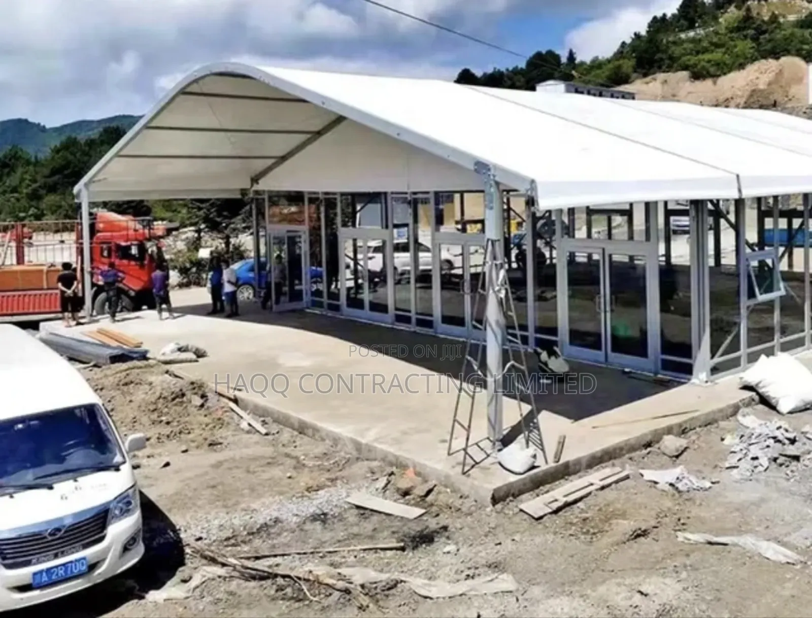 Luxury Arcum Marquee Tent With Glass Wall Construction
