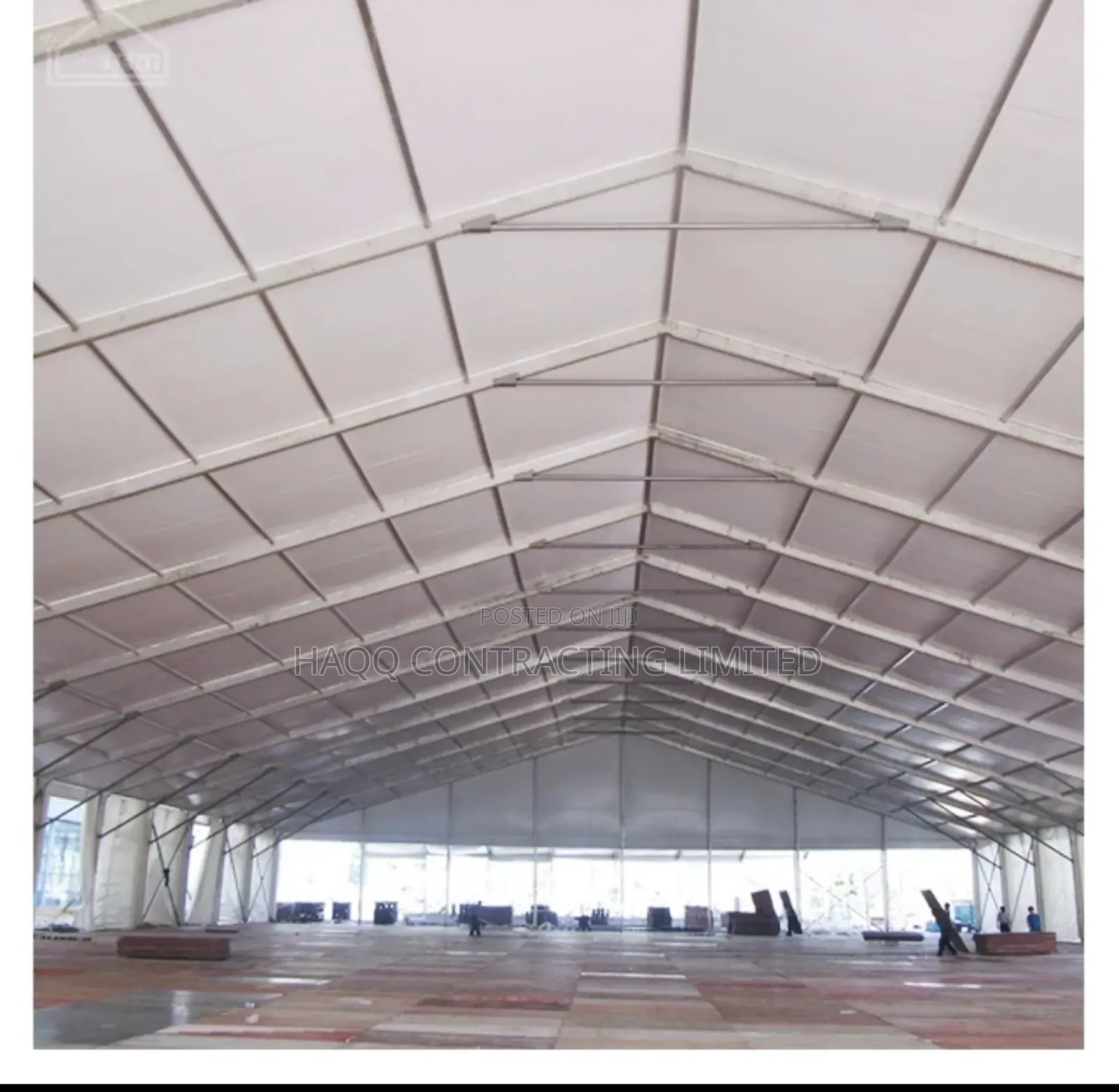 1200 Capacity Marquee Tent Construction