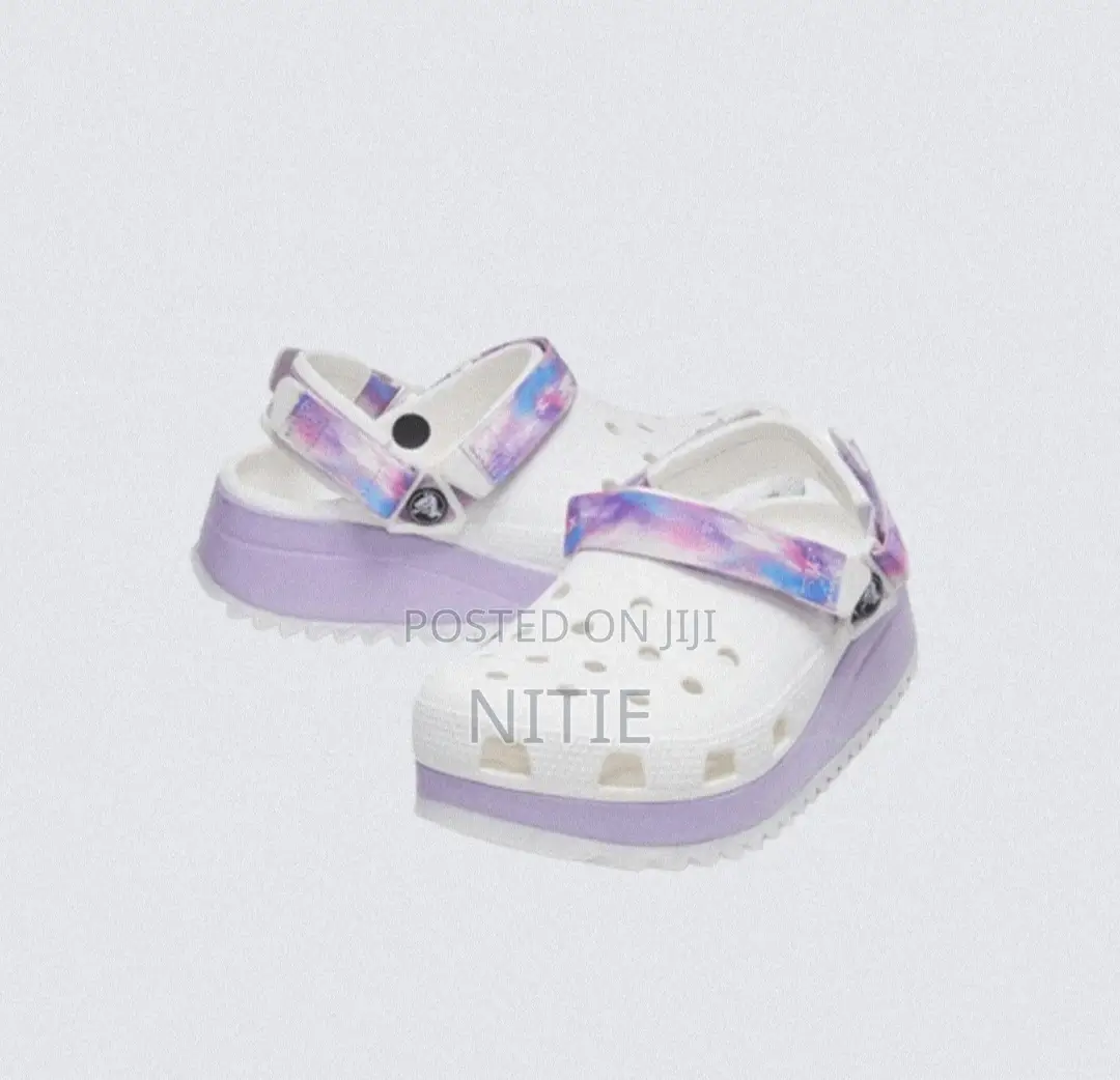 Original Hikers Crocs. White and Lavender