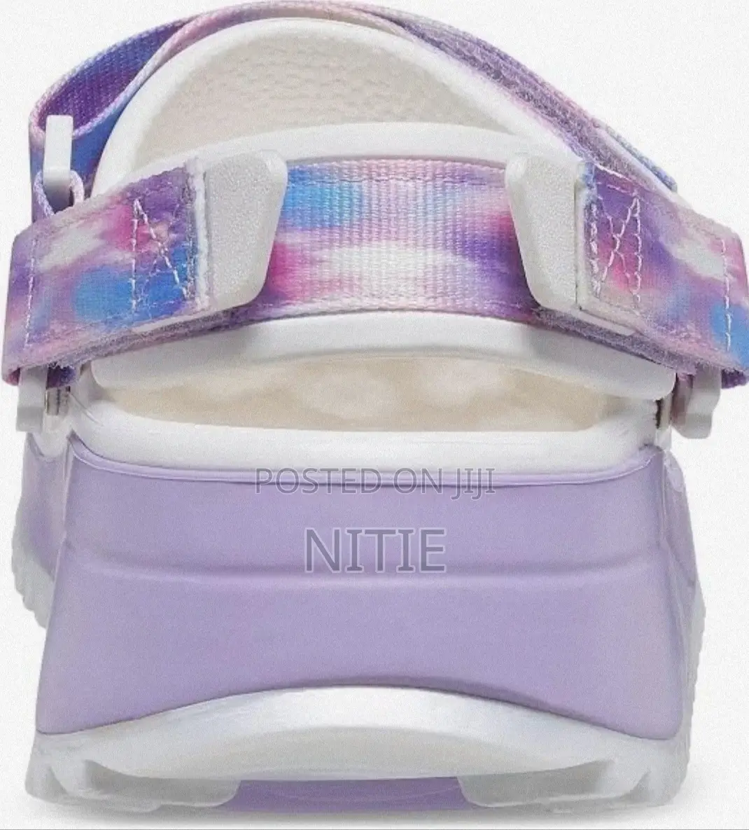 Original Hikers Crocs. White and Lavender