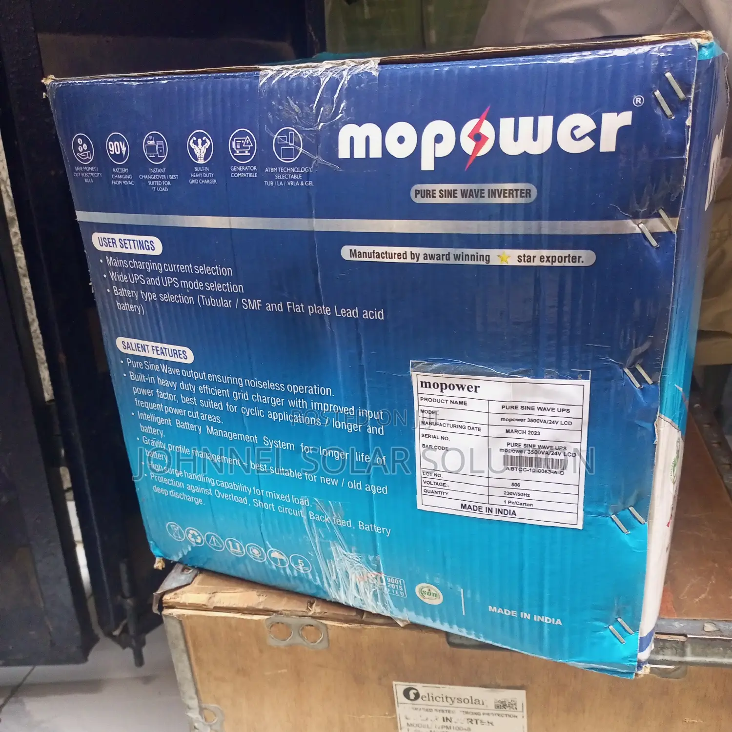 3.5kva 24v Mopower Non-Hybrid Inverter