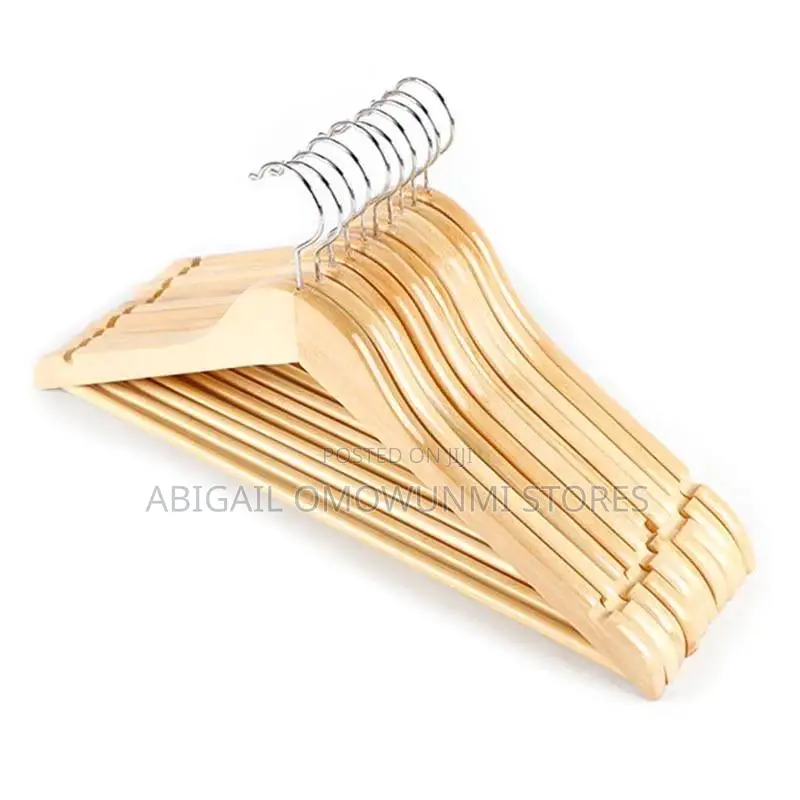 10pcs Wooden Cloth Hanger