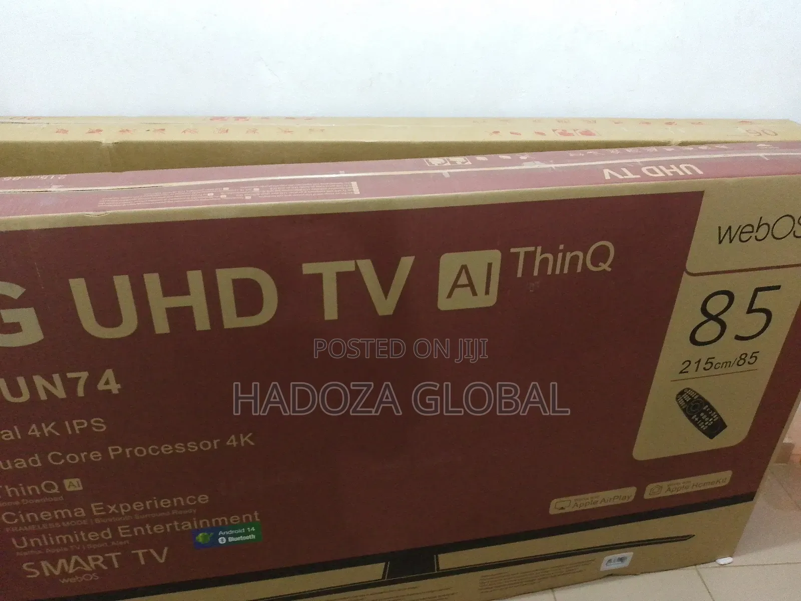 LG 85'' UHD Television 85un84 With Two Years Warranty