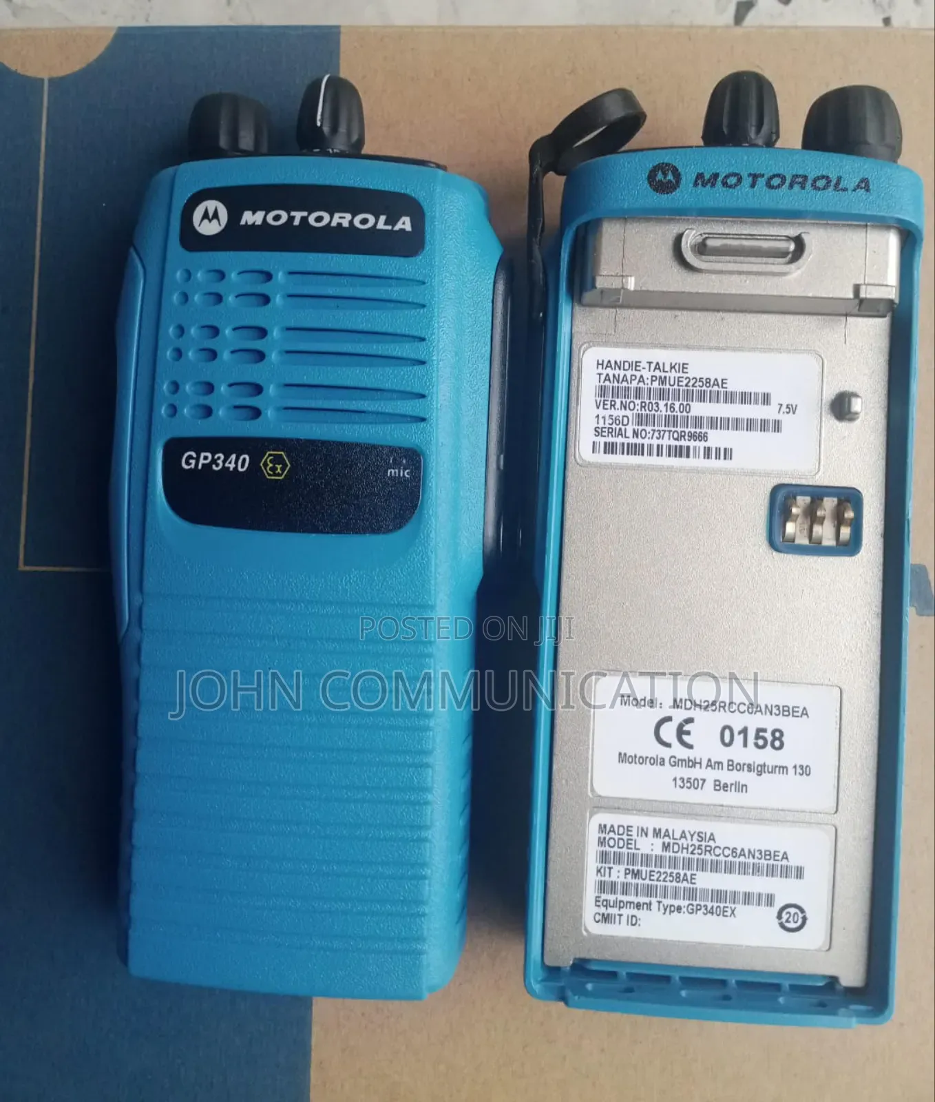 Motorola Gp340ex VHF Radio