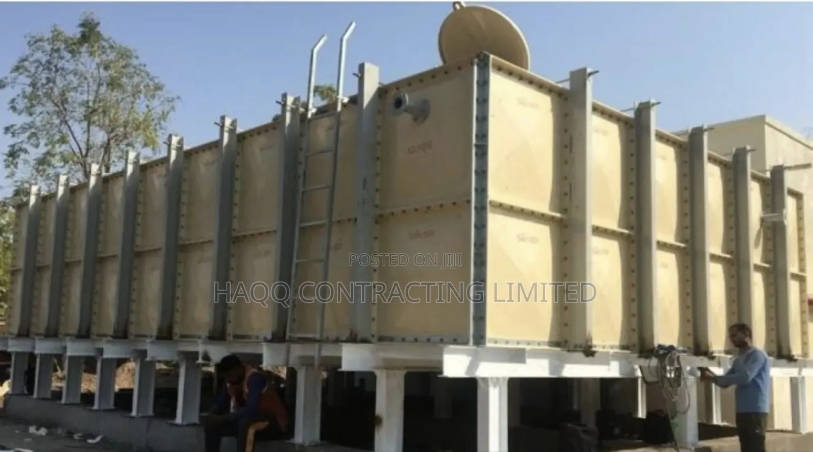 400,000 Litres GRP Fibreglass Water Storage Tank