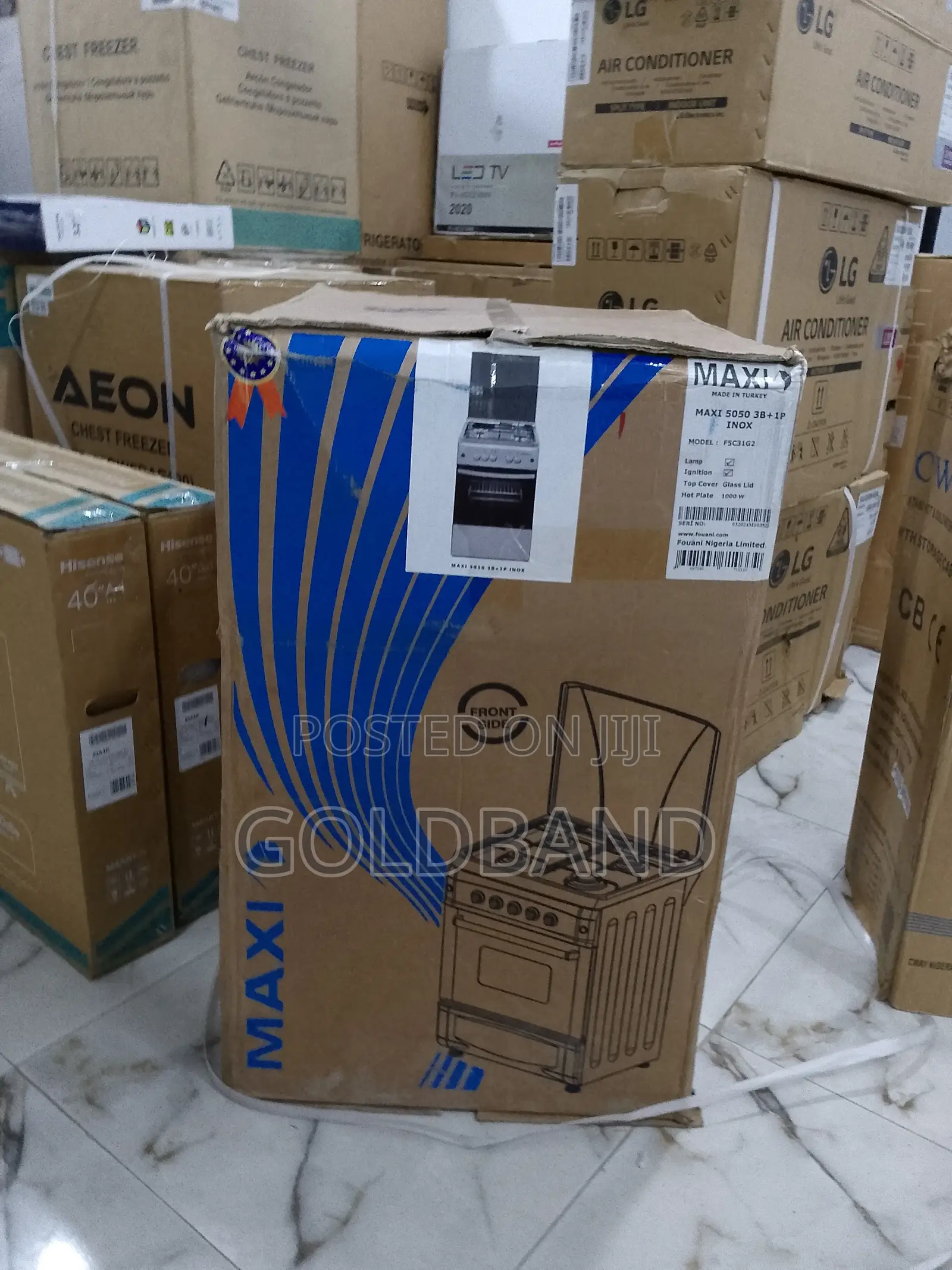 Premium Maxi 3+1 Gas Electric Cooker "Maxi6060"