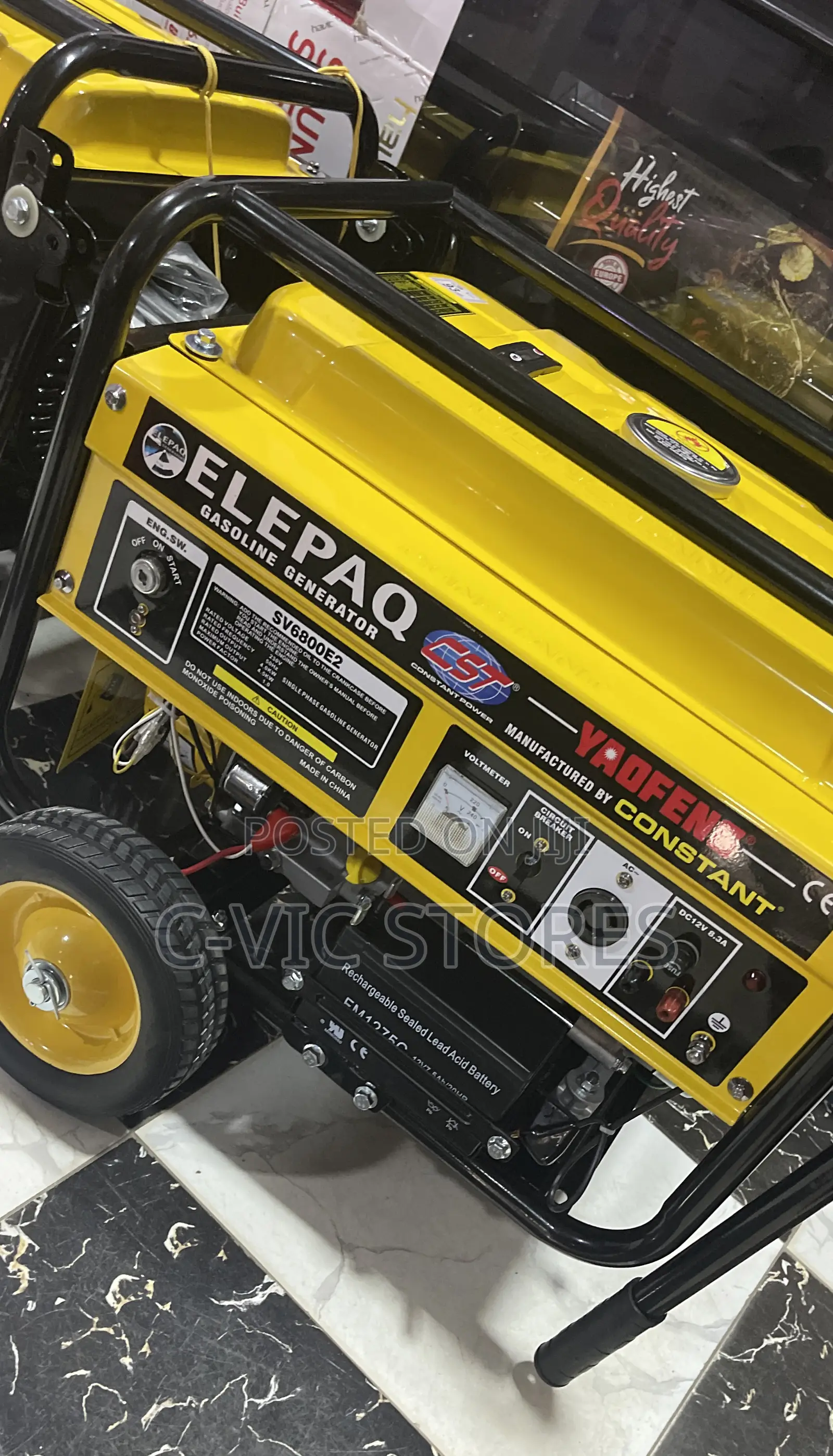 Elepaq Constant Key Start Generator - SV6800E2 100% Copper