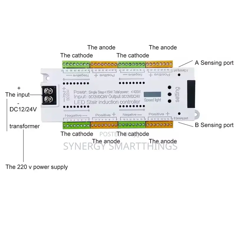 Staircase Light Controller+12v 300watts Power - Staircase