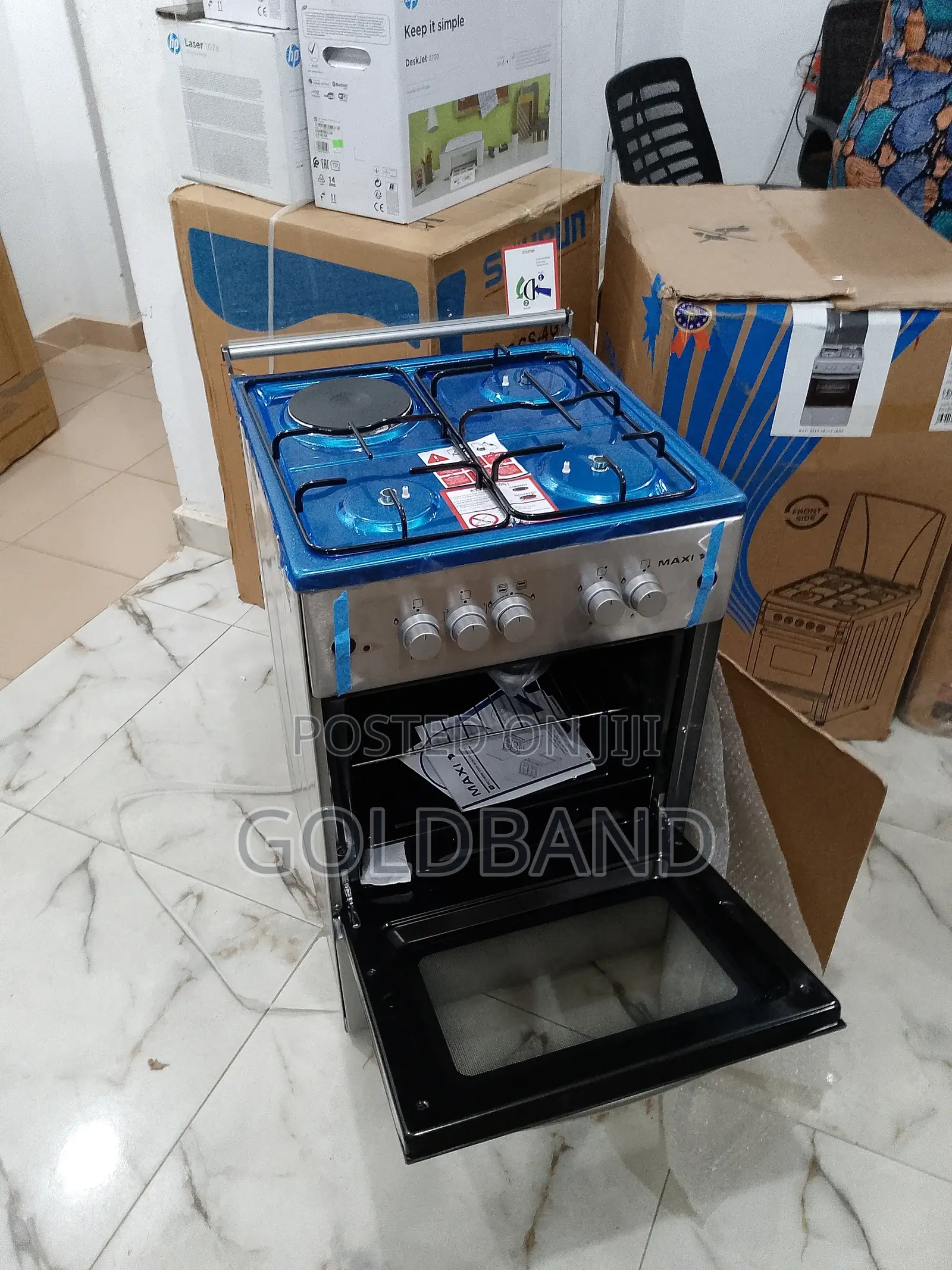 Time-Saving Maxi 3gas+1electric Cooker Autoignition Maxi6060