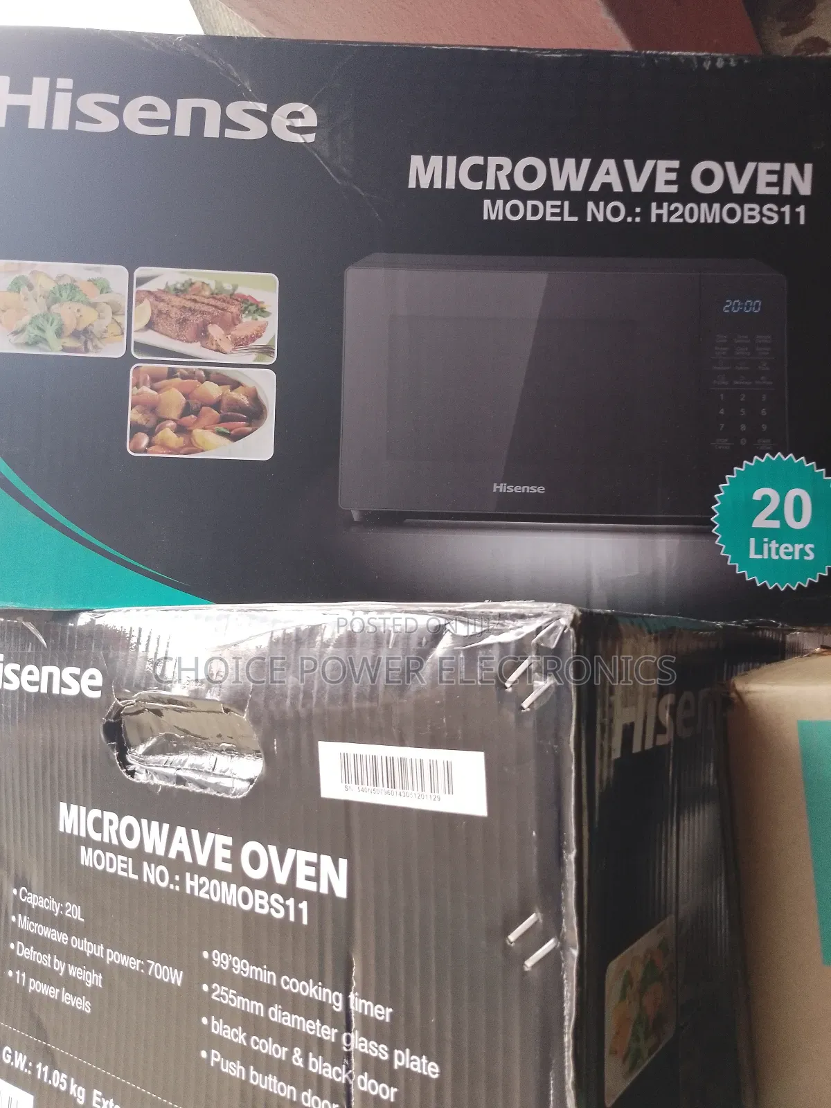 Brand New Hisense Microwave Oven 20litrs Black