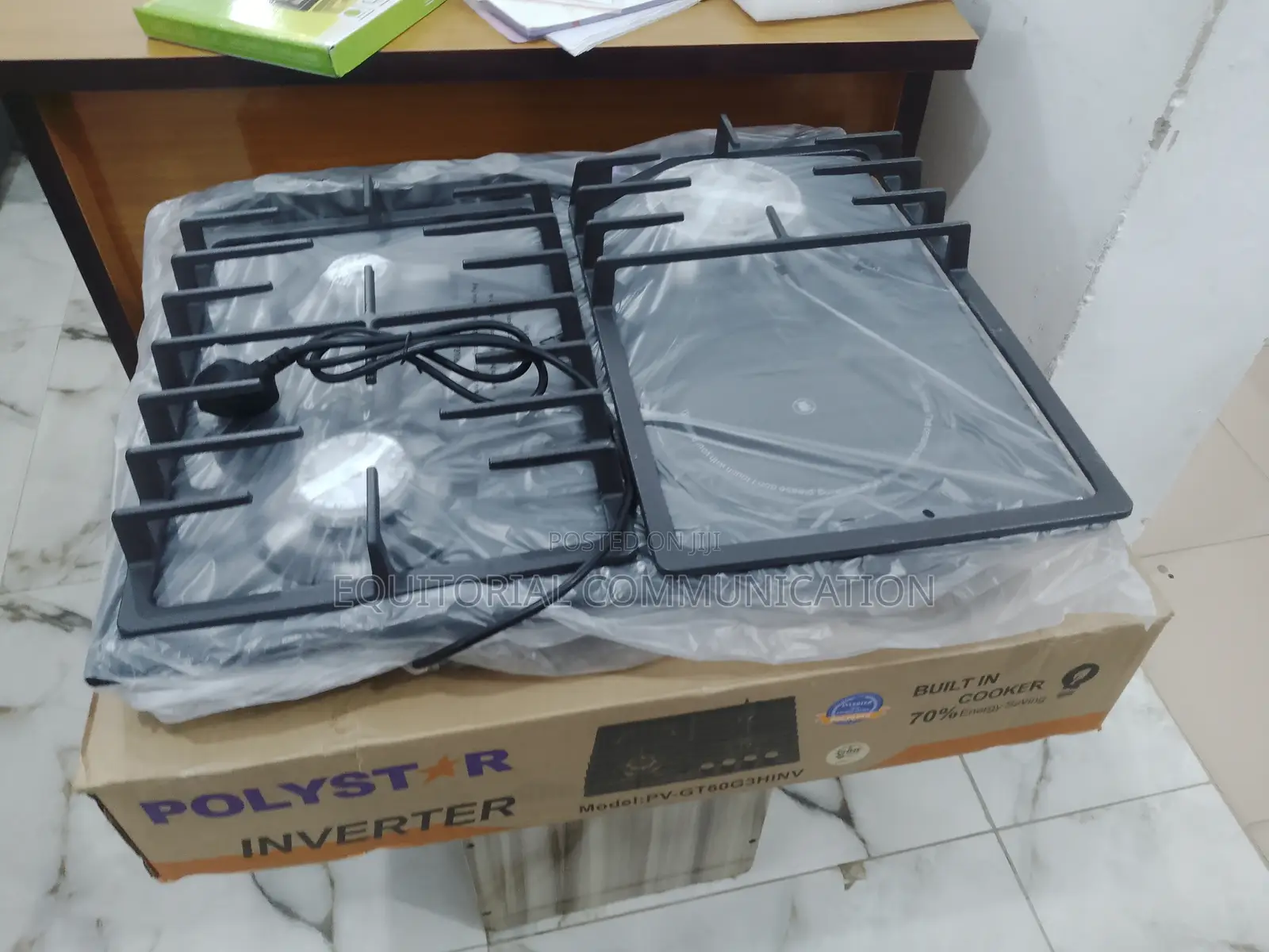 Top Standard Polystar 3 + 1 Gas Electric Cooker Pv-Gt60g3