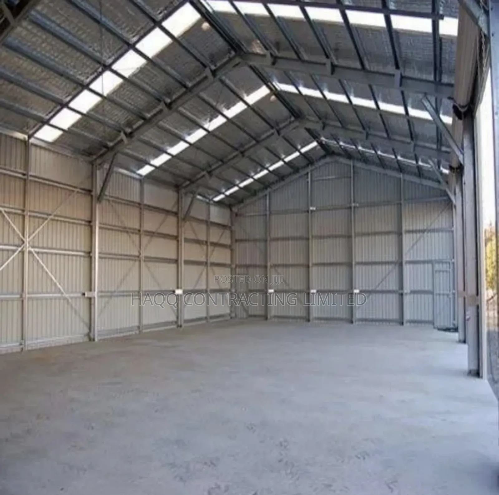 Warehouse Structural Shed Fabrication With Aluminium Wall
