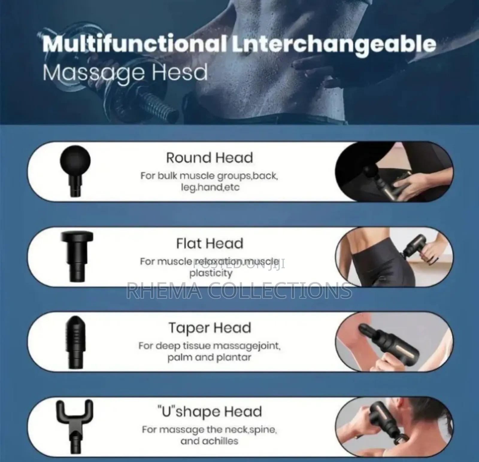 Fascial Gun Deep Muscle Electric Body Relaxation Massager