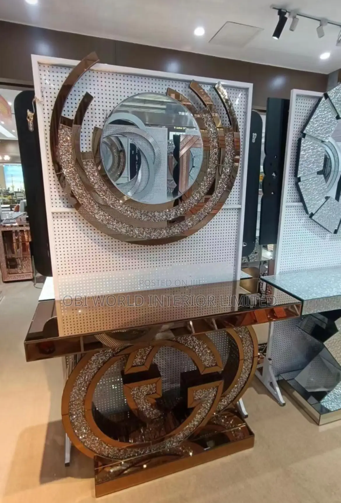 Console Table and Mirror