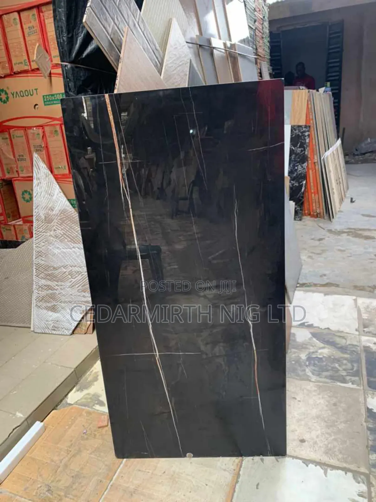 Black Floor Tile 024