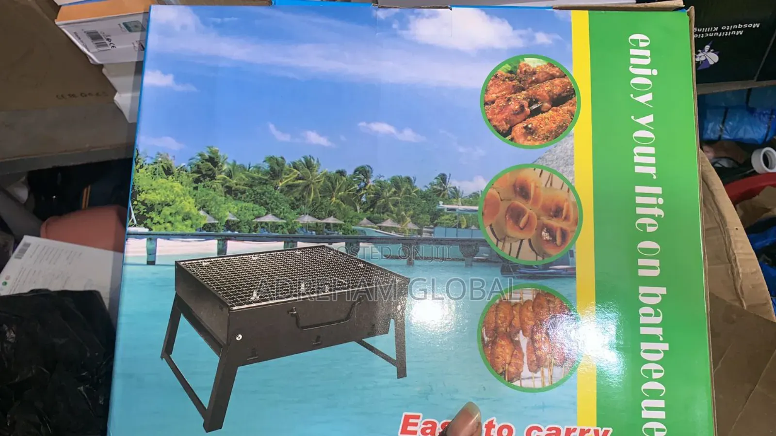 Portable Barbecue Stove With Foldable Barbecue Rack,Smokeles