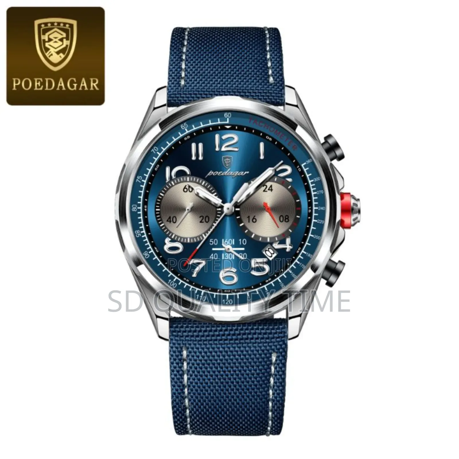 Poedagar Leather Waterproof Watch