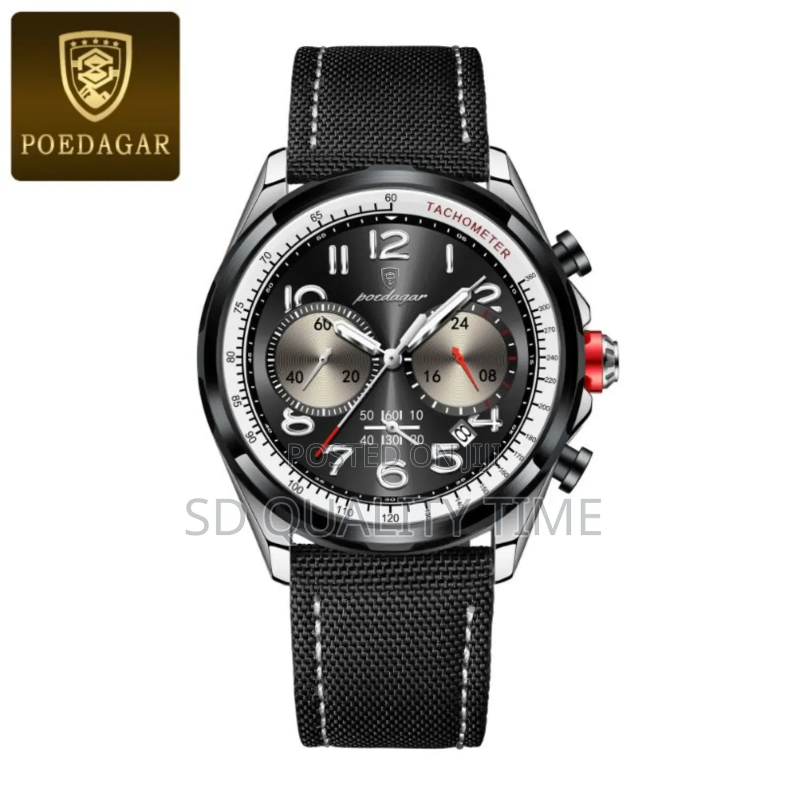 Poedagar Leather Waterproof Watch