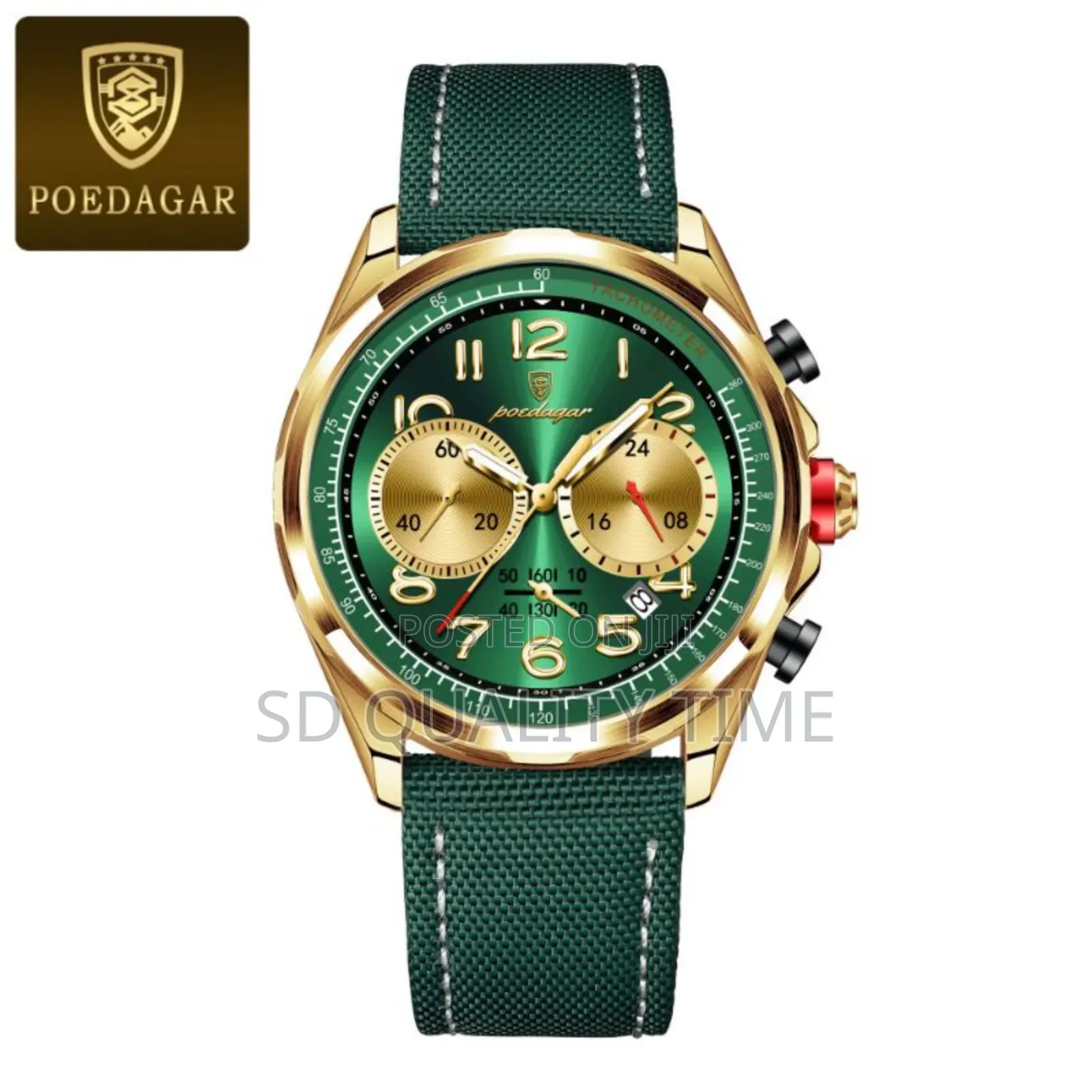 Poedagar Leather Waterproof Watch