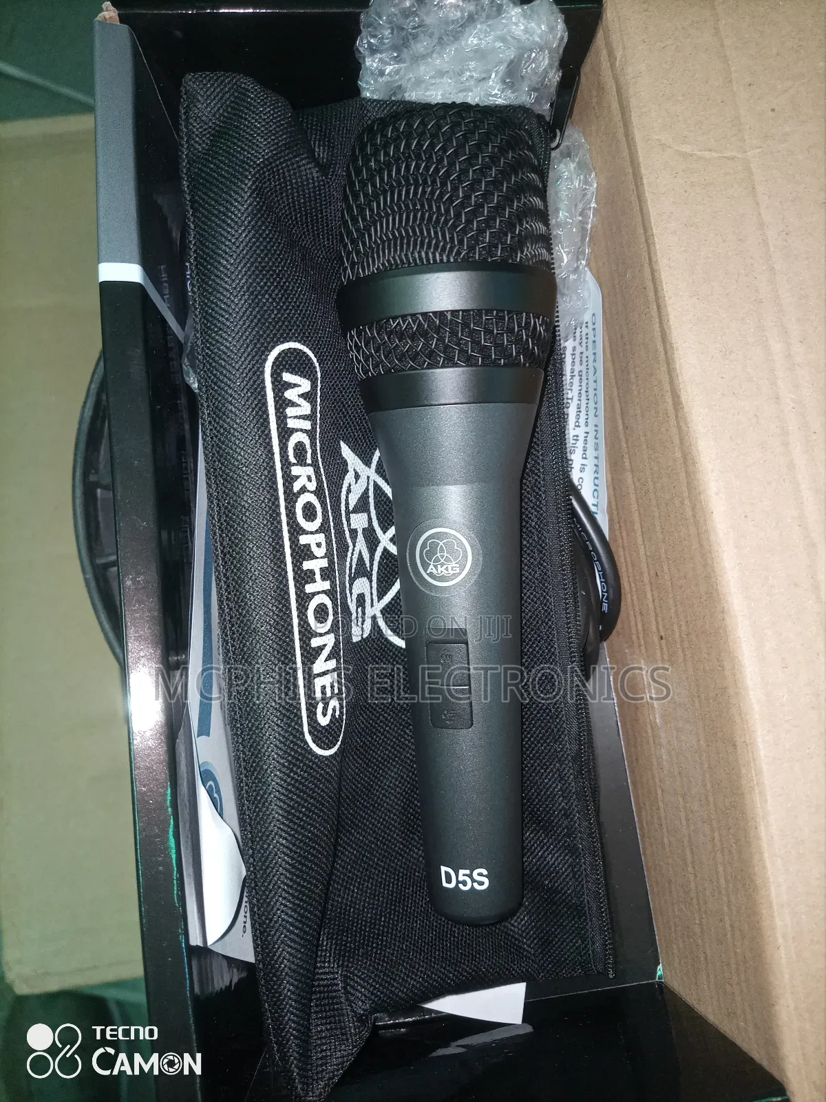 Akg D5s/P3 Cord Mics