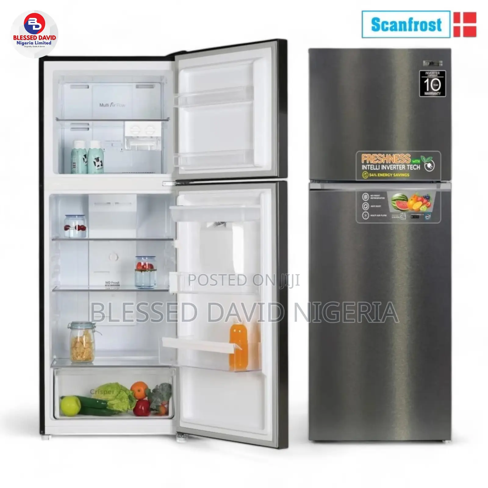 Scanfrost 365L Intelli Inverter Refrigerator - SFR365W INV