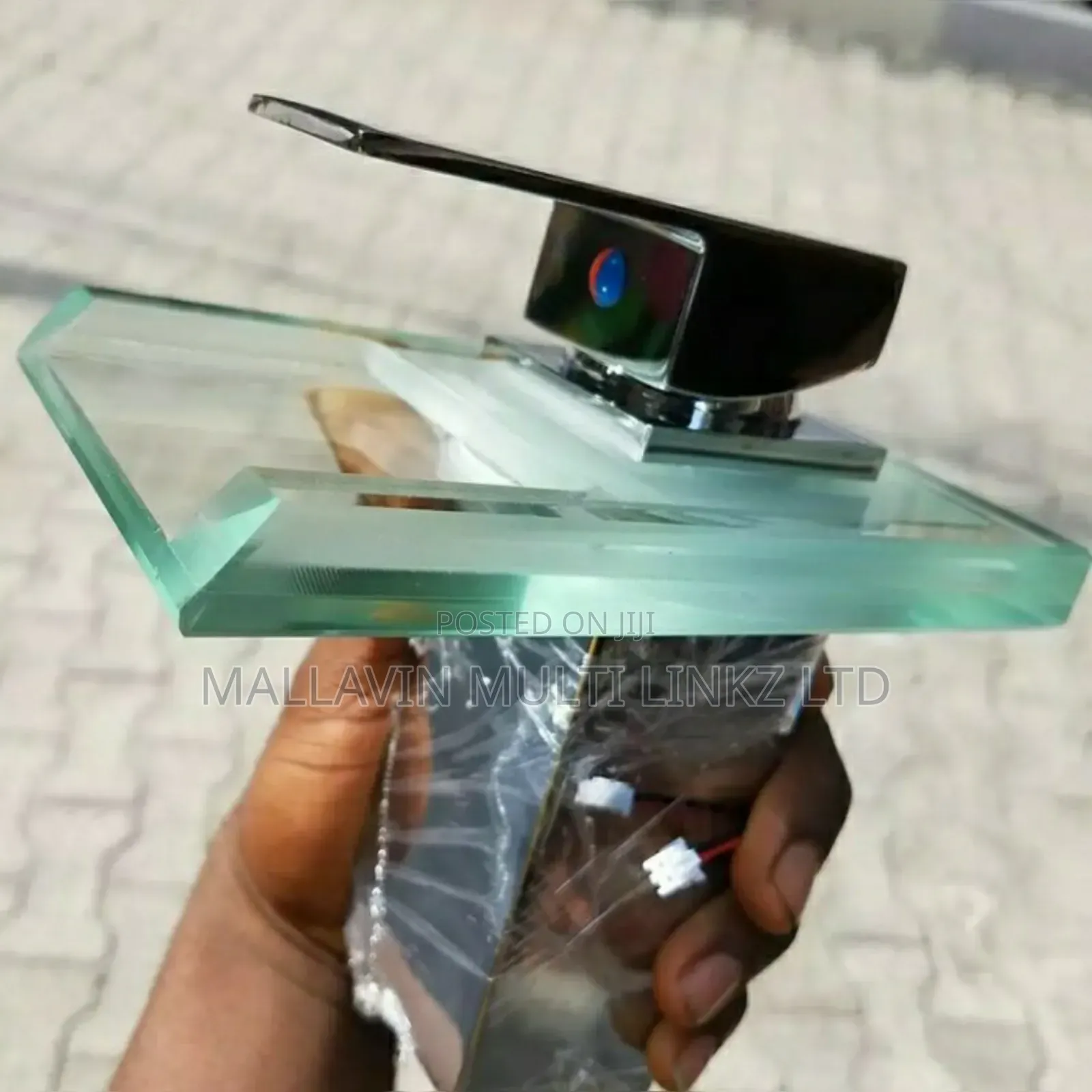 Short Glass Led Basin Faucet