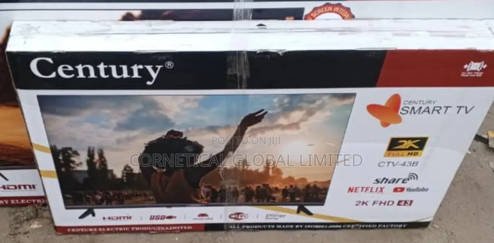 Century 43" Smart Vidaa Tv FHD CTV-43b