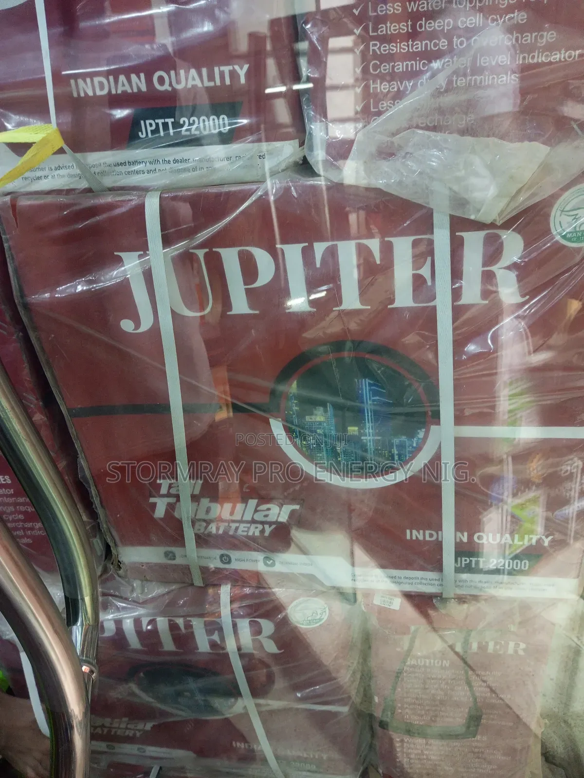 Jupiter 220ah Tall Tubular Batteries Available