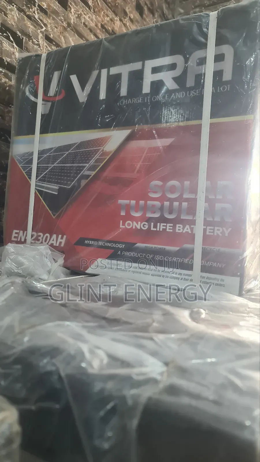 220ah 12V Vitra Tubular Battery