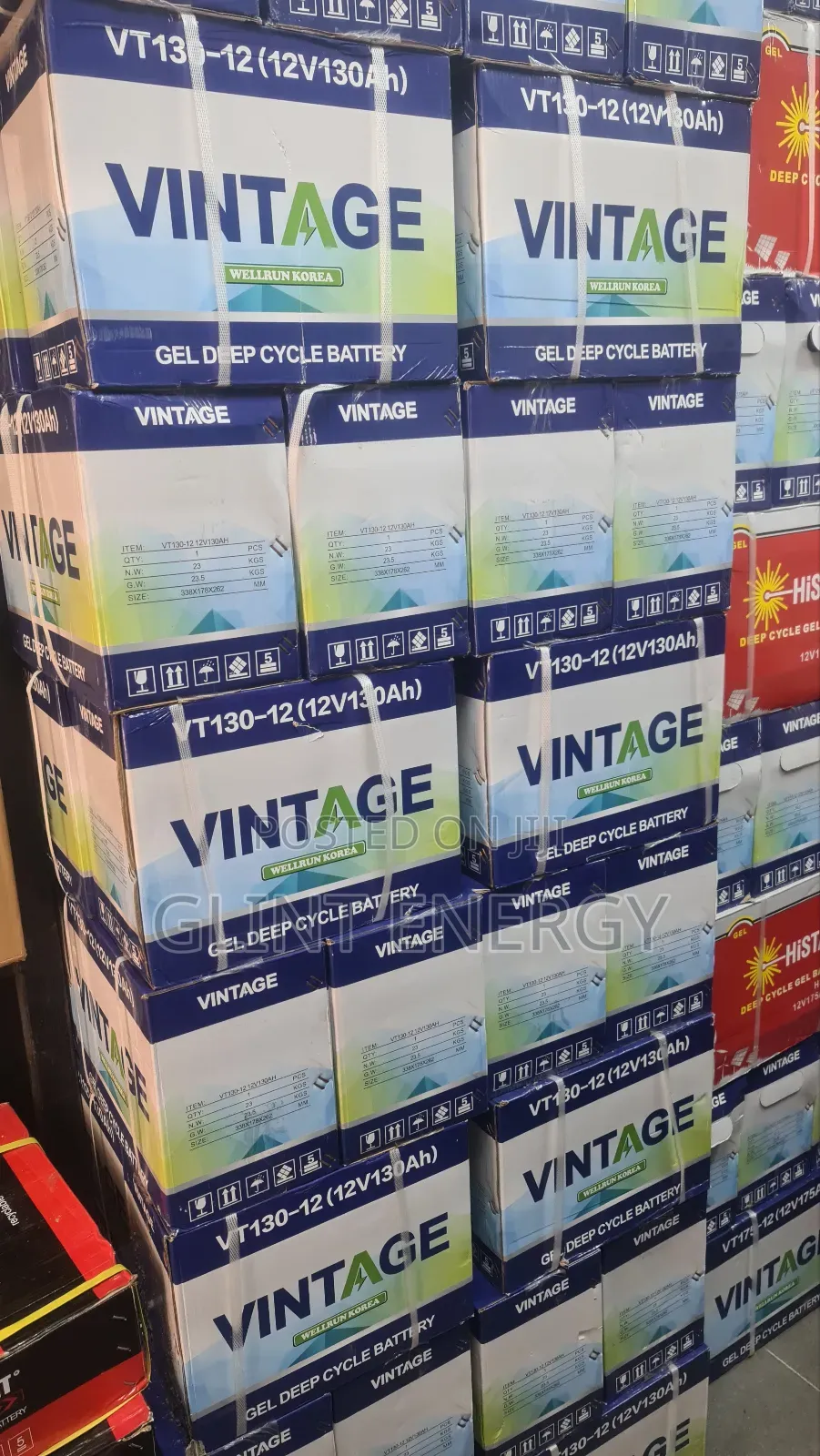 130ah 12v Vintage Gel Battery