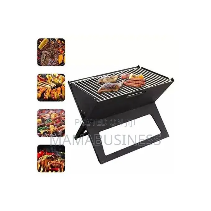 Portable Foldable Barbecue Charcoal Grill Indoors Outdoors