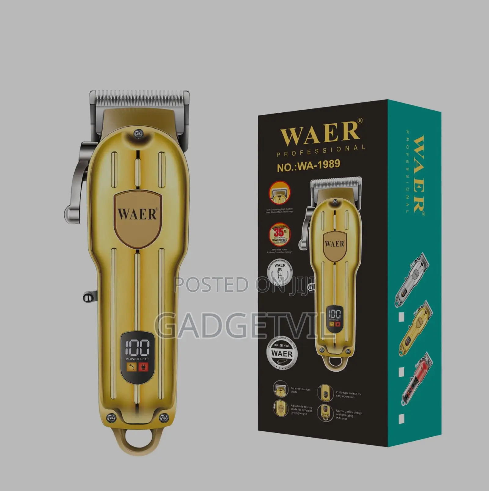 Waer Salon Professional High-Power Electric Hair Clipper
